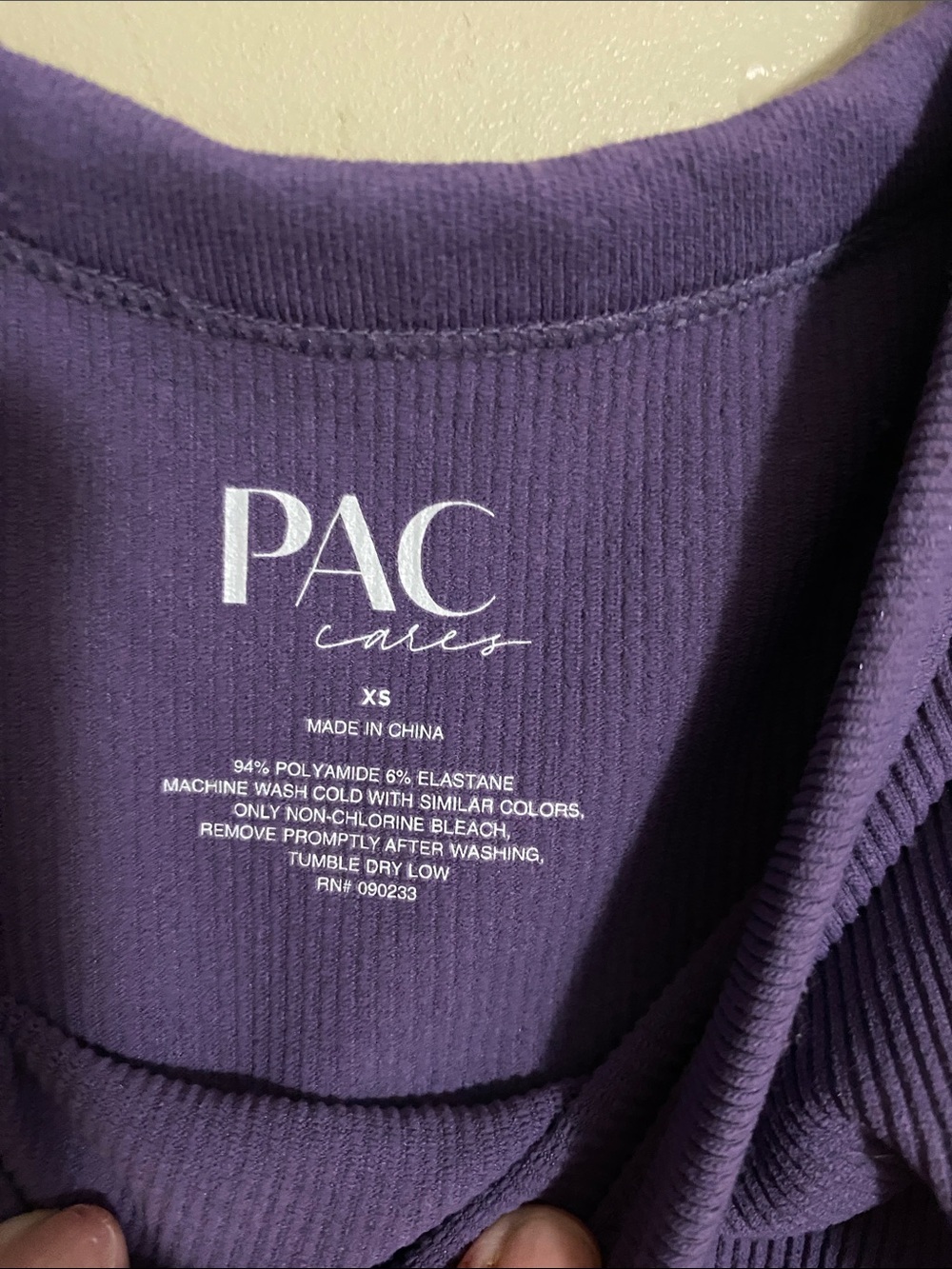PacSun Ribbed Crop Tank Top - Purple - Picture 3 of 4